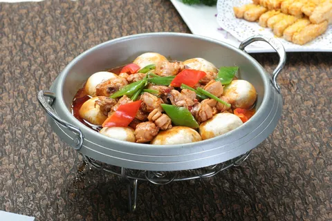 干锅口蘑土鸡28