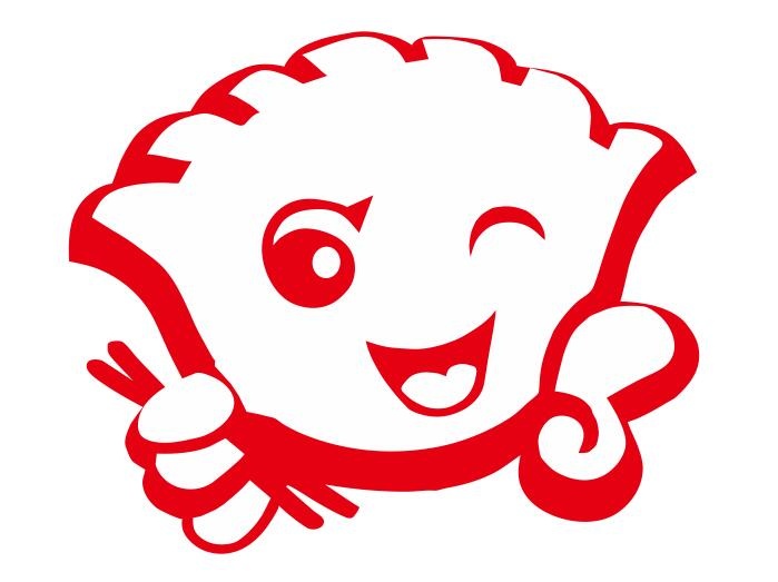 矢量卡通饺子