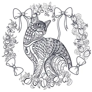 卡通手绘儿童黑白线描线稿