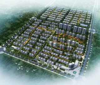 泗洪县青阳镇邻里中心鸟瞰图