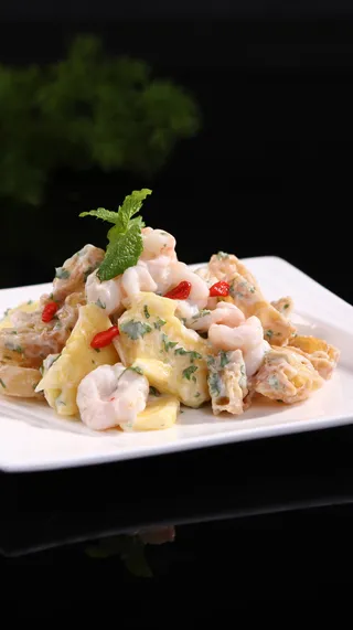 萝卜海鲜油条卷