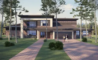 漂亮双层别墅效果图高清图片