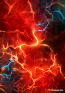 红色闪光神经宇宙背景