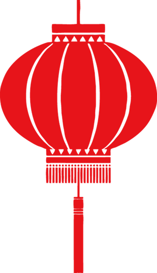 中国新年灯笼兔年免抠
