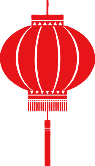 中国新年灯笼兔年免抠