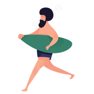 冲浪人物免抠图