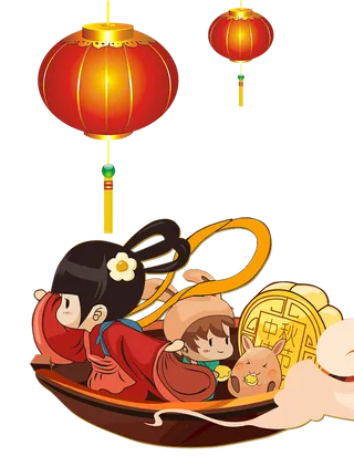 中秋节兔子兔年