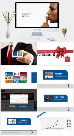 精美配图简洁大气欧美风格商务ppt模板ppt模版预览图