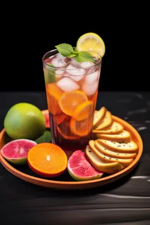 水果汽水饮料摄影图