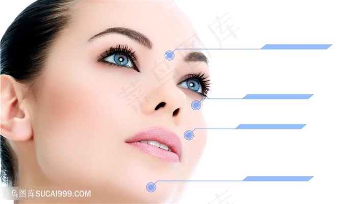 特写国外美女海报