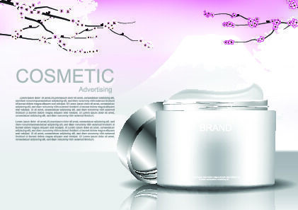  设计化妆品样品素材