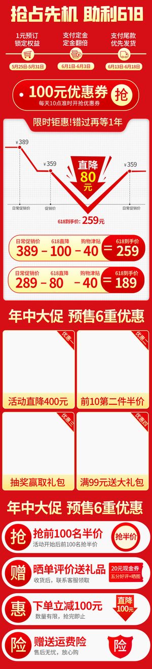 618电商 红色电商模板