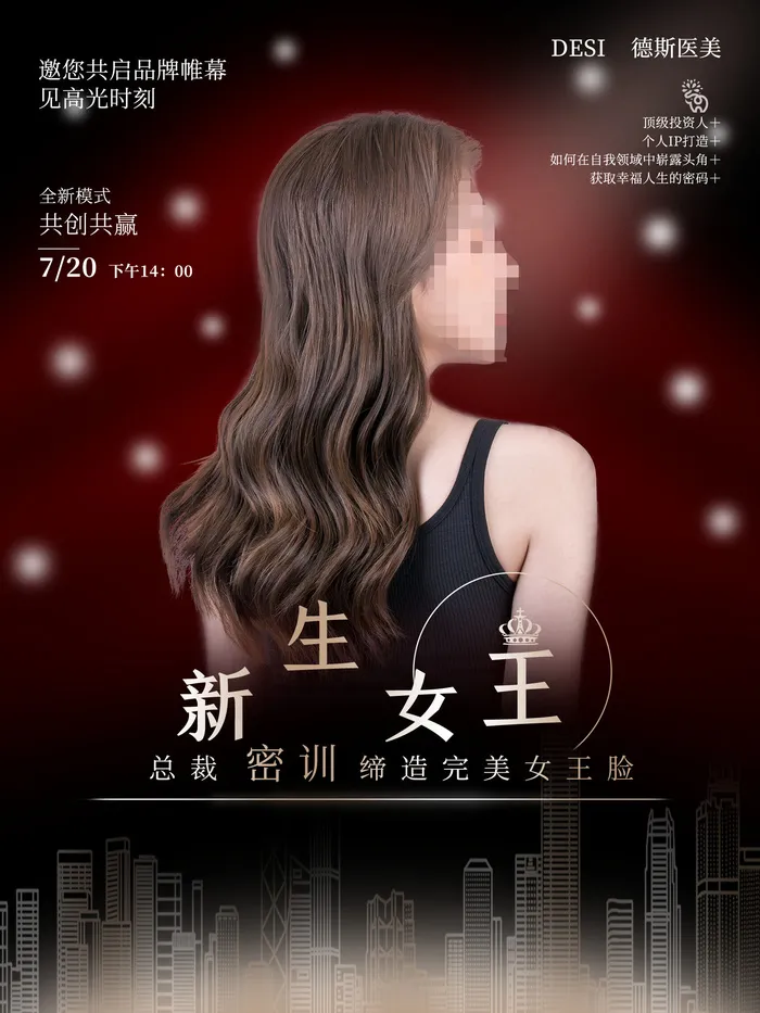 整形医美海报模板psd模版下载