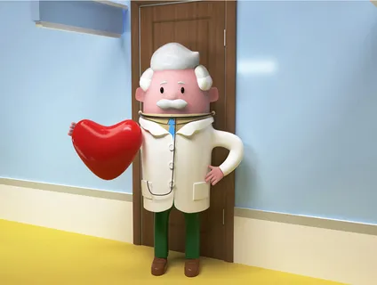 个性定制C4D卡通风格男性医生IP形象