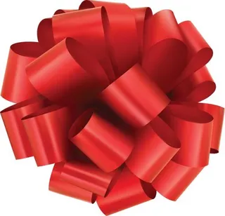 红丝带蝴蝶结 PNG免抠