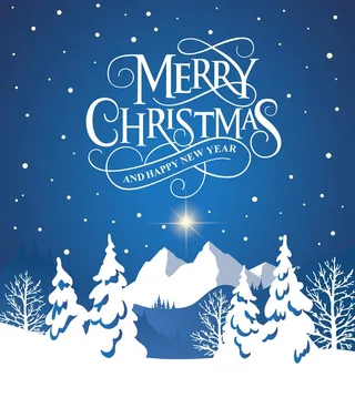 圣诞节圣诞树圣诞老人闪亮装饰电商促销折扣海报