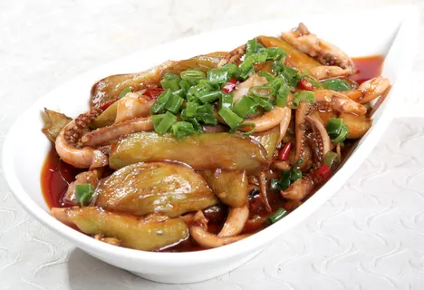 003  八爪鱼烧茄子-金港湾