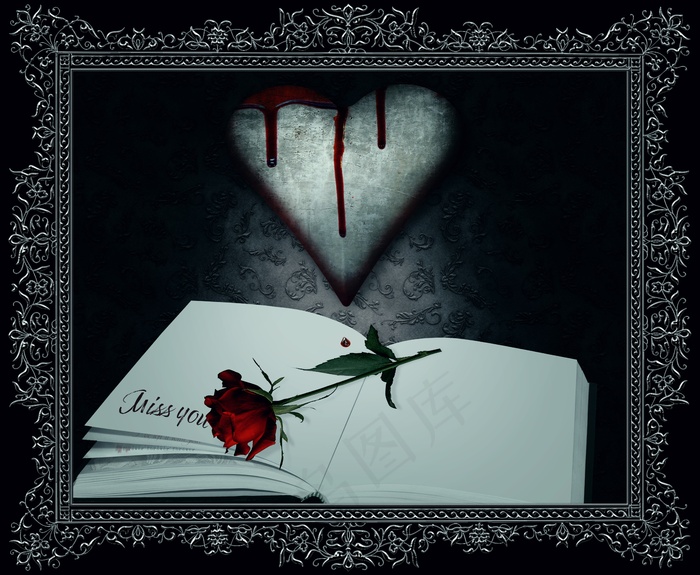 哥特式复古相框图片