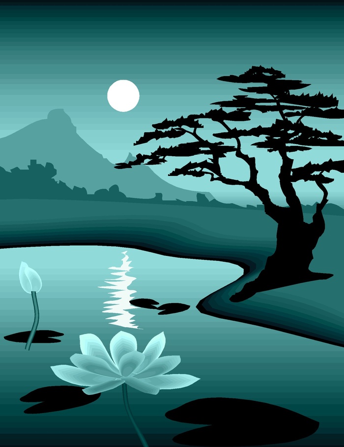 绿色卡通风动画动漫素描写实海报名片图片素材背景1