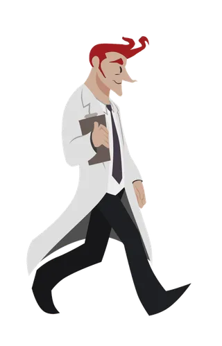 少儿兴趣班医生卡通简笔