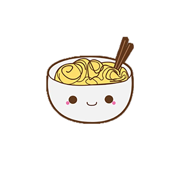 面条卡通瓷碗