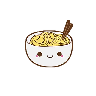 面条卡通瓷碗