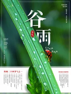 谷雨 谷雨宣传海报 谷雨 谷雨宣传海报