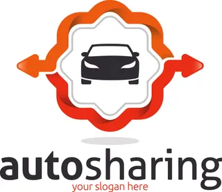 失量手绘汽车标志