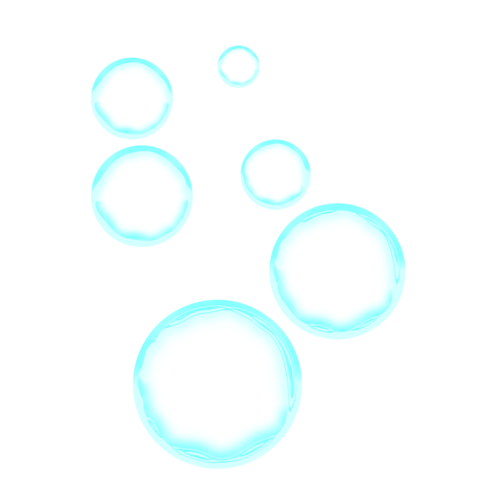 蓝色气泡免抠图