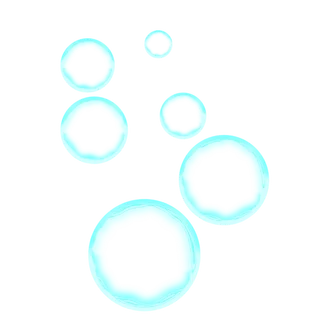 蓝色气泡免抠图