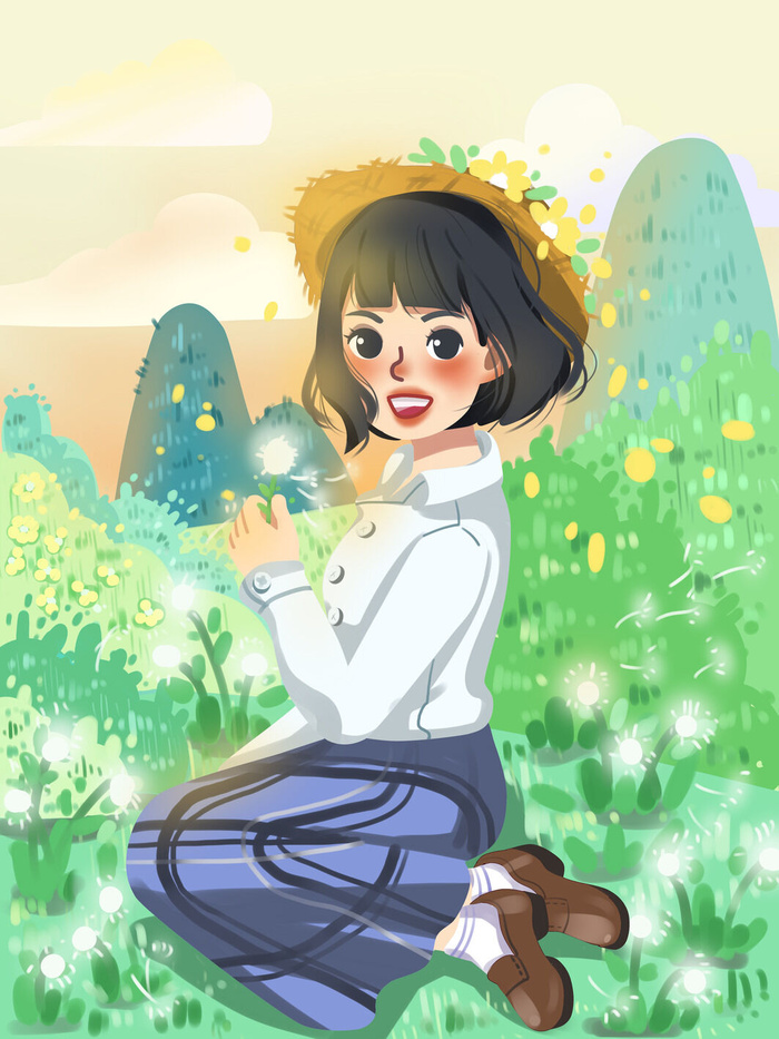 三八妇女节女神节插画psd模版下载