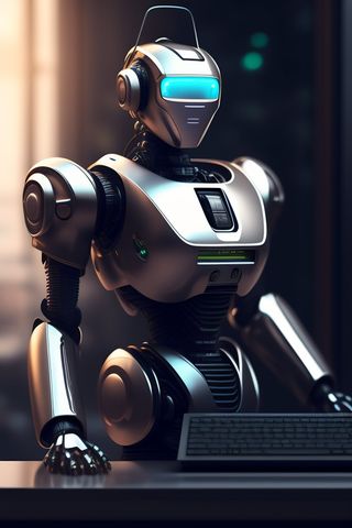 未来机器人cg概念插画