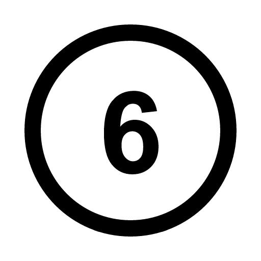数字 6免抠(512x512)