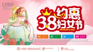 女神节海报
