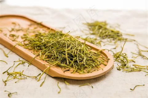 金银花茶茶叶茶丝摄影 金银花茶茶叶茶丝摄影