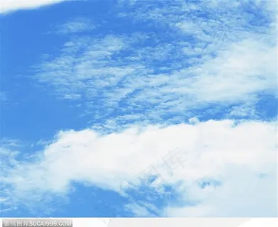 纯蓝天白云图