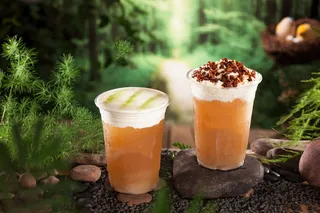 奶茶店水果茶饮品特饮高清图乌龙奶盖