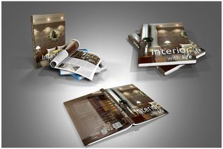 简约画册样机展示效果