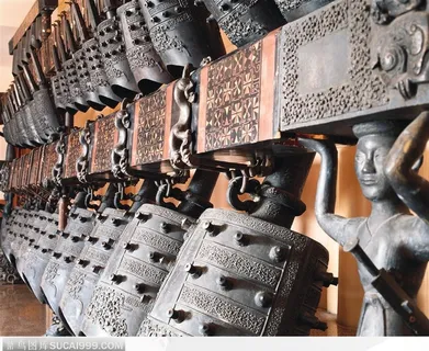 传统工艺品-精美的青铜编钟 传统工艺品-精美的青铜编钟