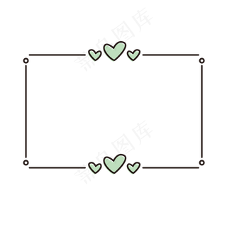 卡通边框 卡通彩色框  手绘对话框 可爱边框 免抠