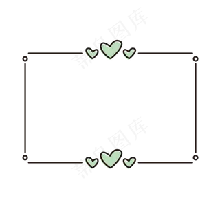 卡通边框 卡通彩色框  手绘对话框 可爱边框 免抠