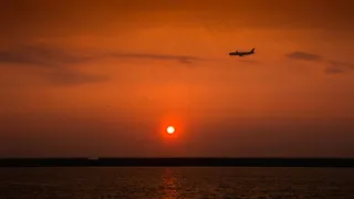 海上日落黄昏景观图片