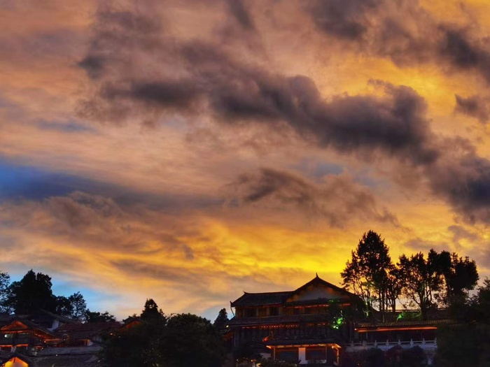 天空夕阳美景景色景点