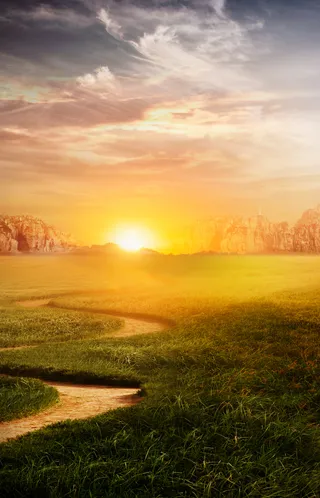 绚丽多彩的风景合成海报PSD分层素材