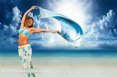 海滩泳装美女图 海滩泳装美女图