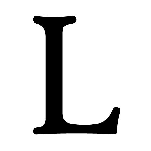 字母L PNG免抠(500x500)