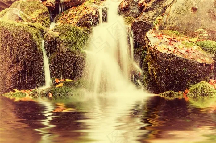 瀑布自然风景摄影