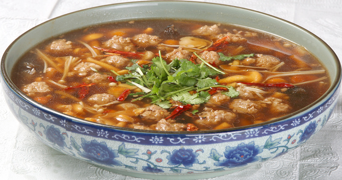 28 椒油杂菇肉丸 范阳饺子海鲜城