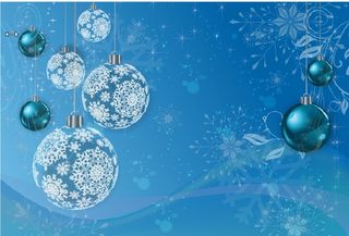 设计冬天雪花卡通背景