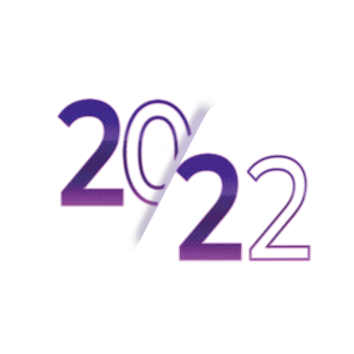 2022新年艺术创意字体虎年3D立体标题数字文字png免抠字素材